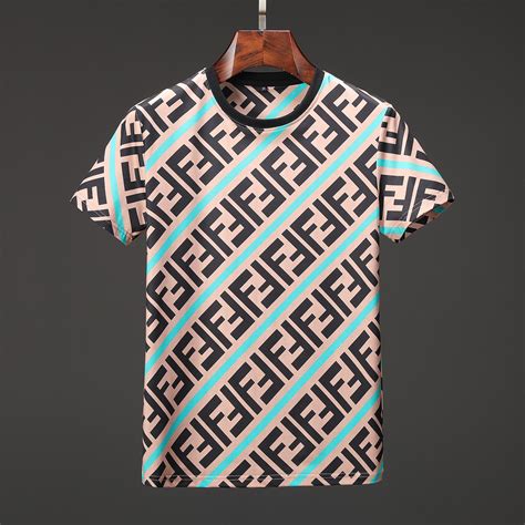 fake fendi t shirt mens|fendi men's printed t shirts.